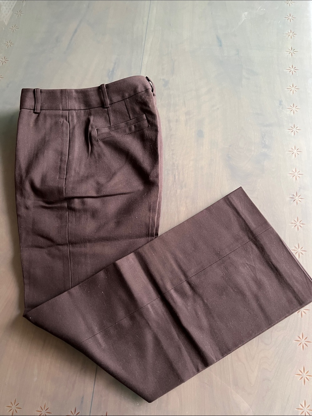 Ann Taylor LOFT Brown Straight-Leg Dress Pants